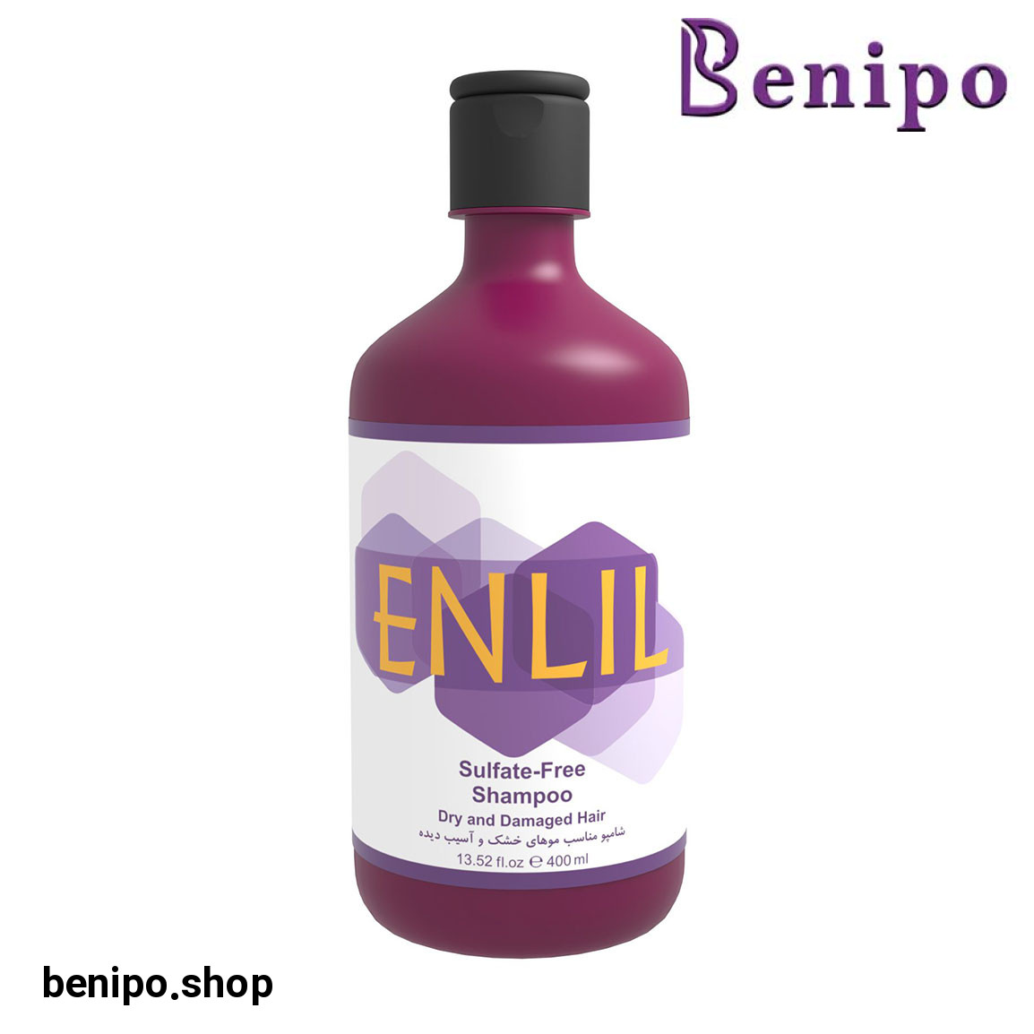 شامپو فاقد سولفات مناسب مو خشک و آسیب دیده حجم 400 میلی لیتر
