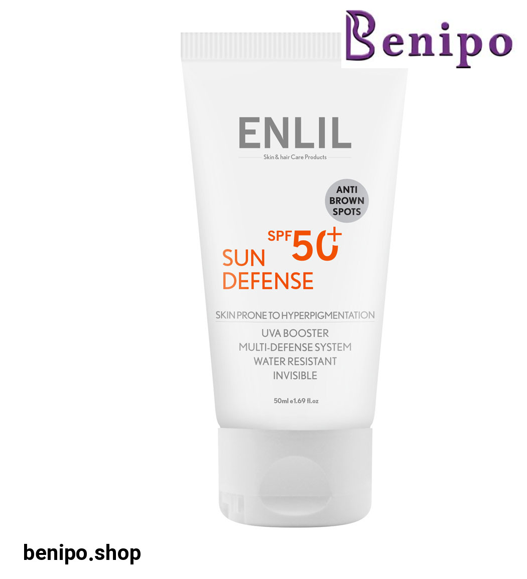 کرم ضد آفتاب بی رنگ مدل Sun Defense مناسب پوست مستعد لک حجم 50 میلی لیتر