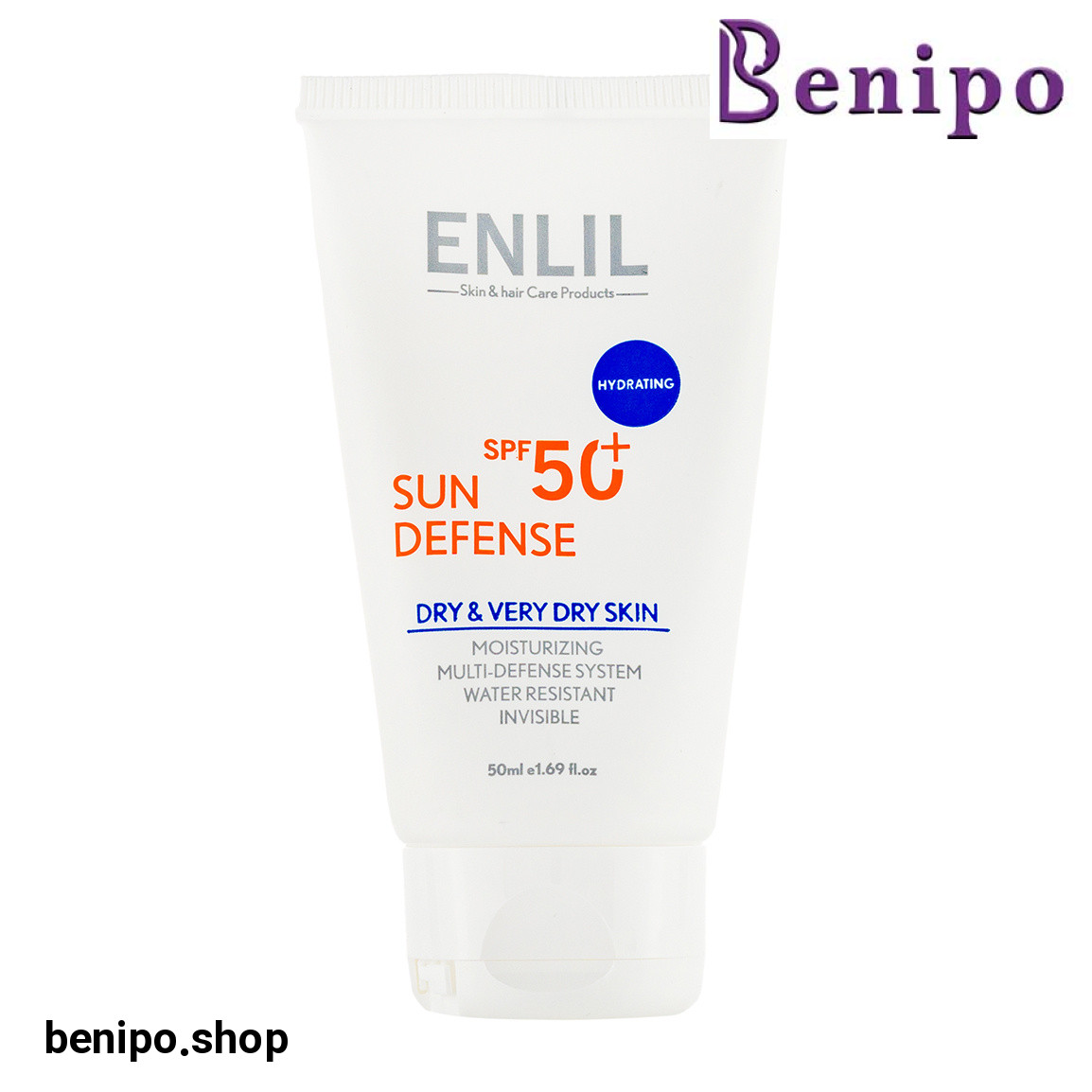 کرم ضد آفتاب بی رنگ مدل Sun Defense مناسب پوست خشک حجم 50 میلی لیتر