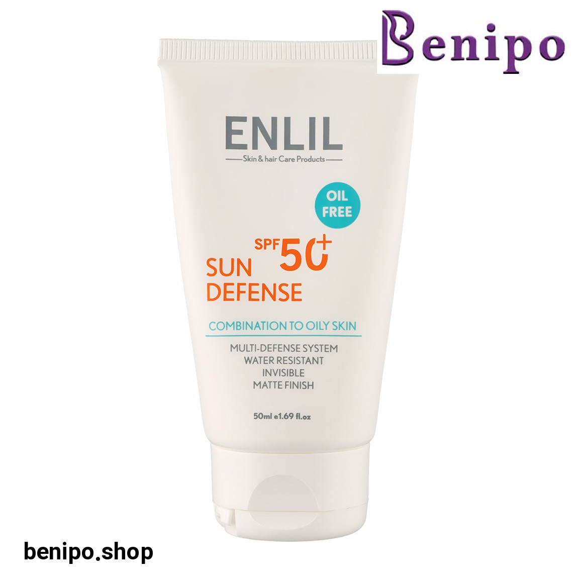 کرم ضد آفتاب بی رنگ مدل Sun Defense مناسب پوست چرب حجم 50 میلی لیتر