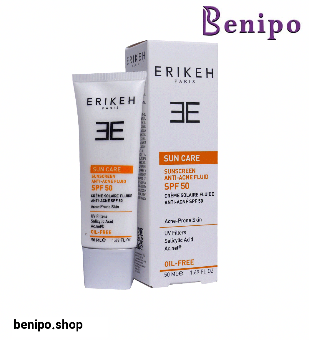 کرم ضد آفتاب فاقد چربی آنتی آکنه بی رنگ اس پی اف 50 حجم 50میل