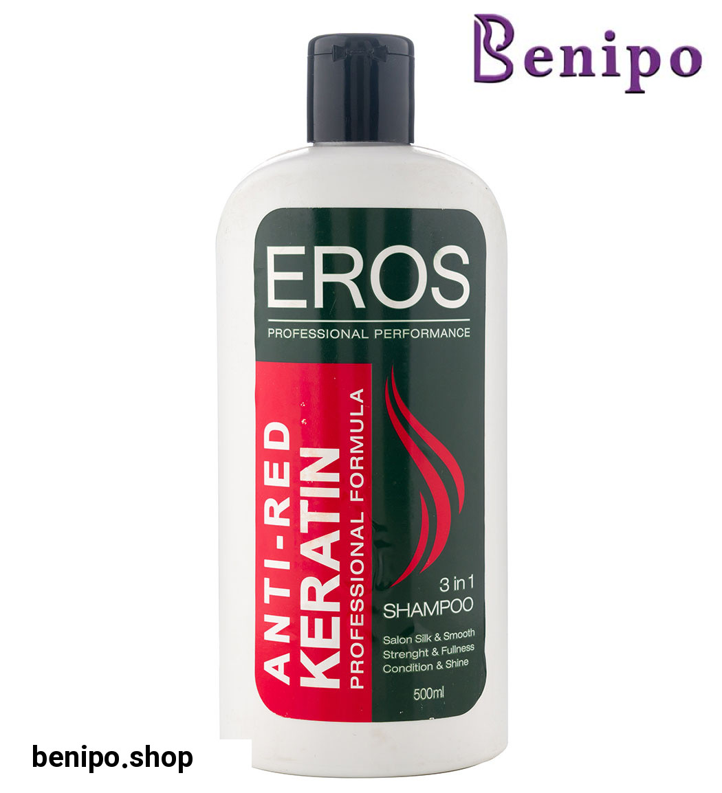 شامپو ضد قرمزه حاوی کراتین حجم 500 میل