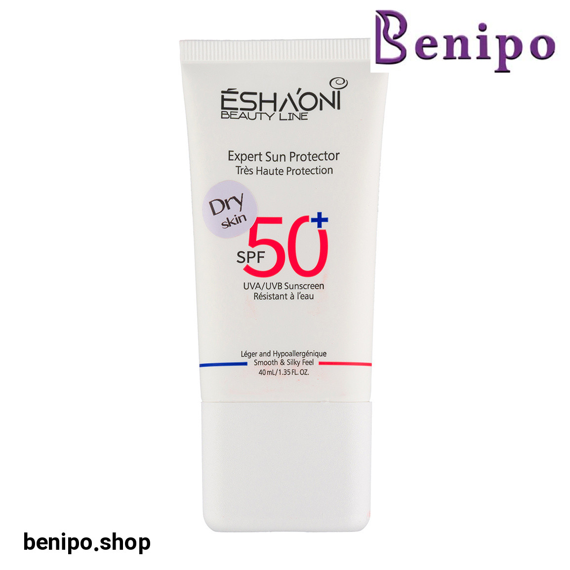 ضد آفتاب فلوئیدی بی رنگ با SPF 50 مناسب پوست خشک تا نرمال حجم 40 میلی لیتر