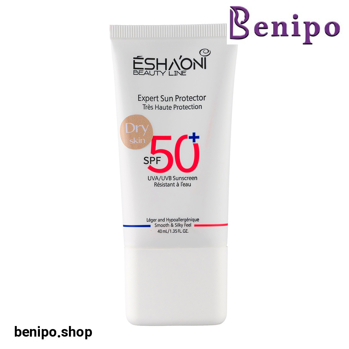 ضد آفتاب رنگی با SPF 50 مناسب پوست خشک تا نرمال حجم 40 میلی لیتر