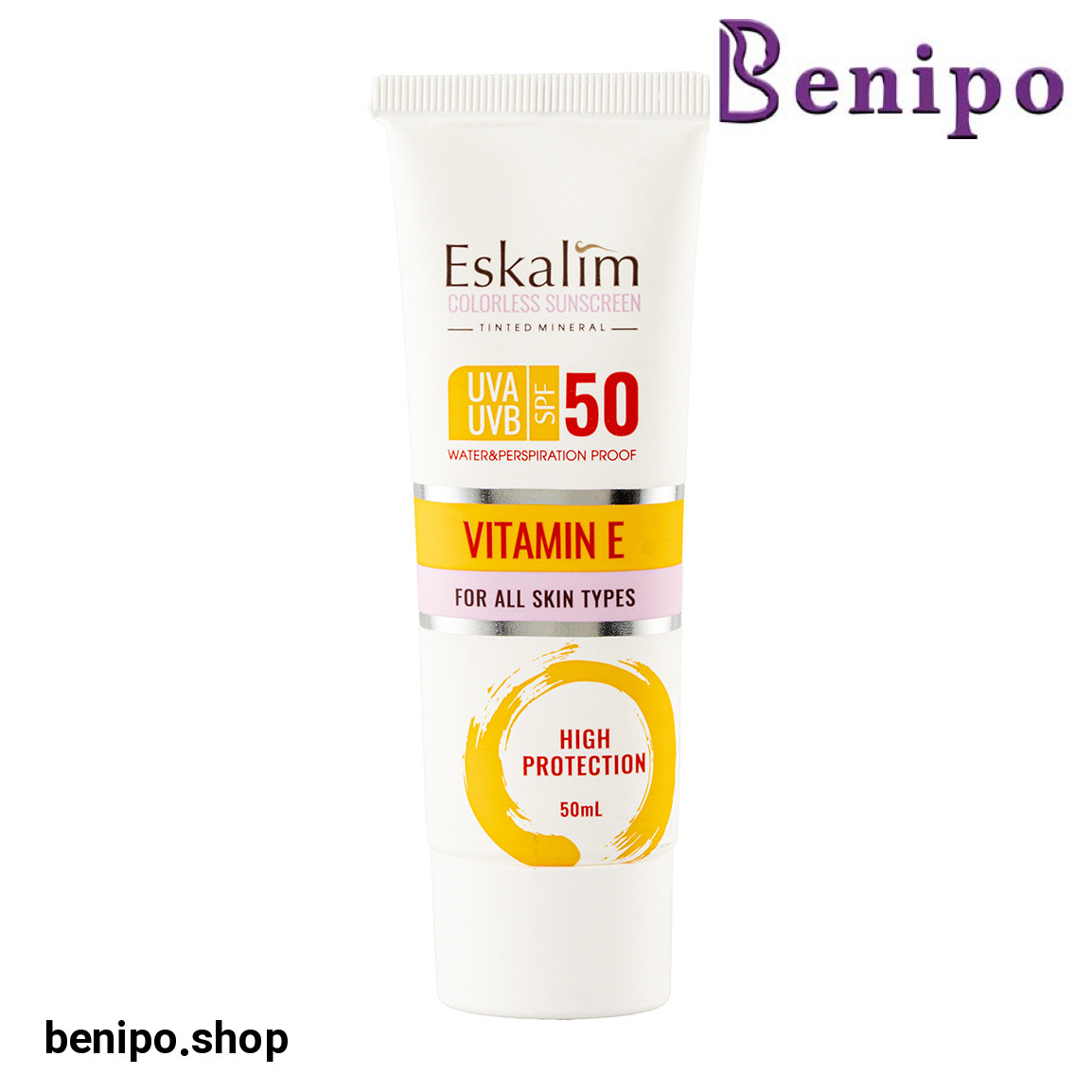 ضدآفتاب بی رنگ با SPF50 مدل روشن کننده پوست حجم 50 میلی لیتر