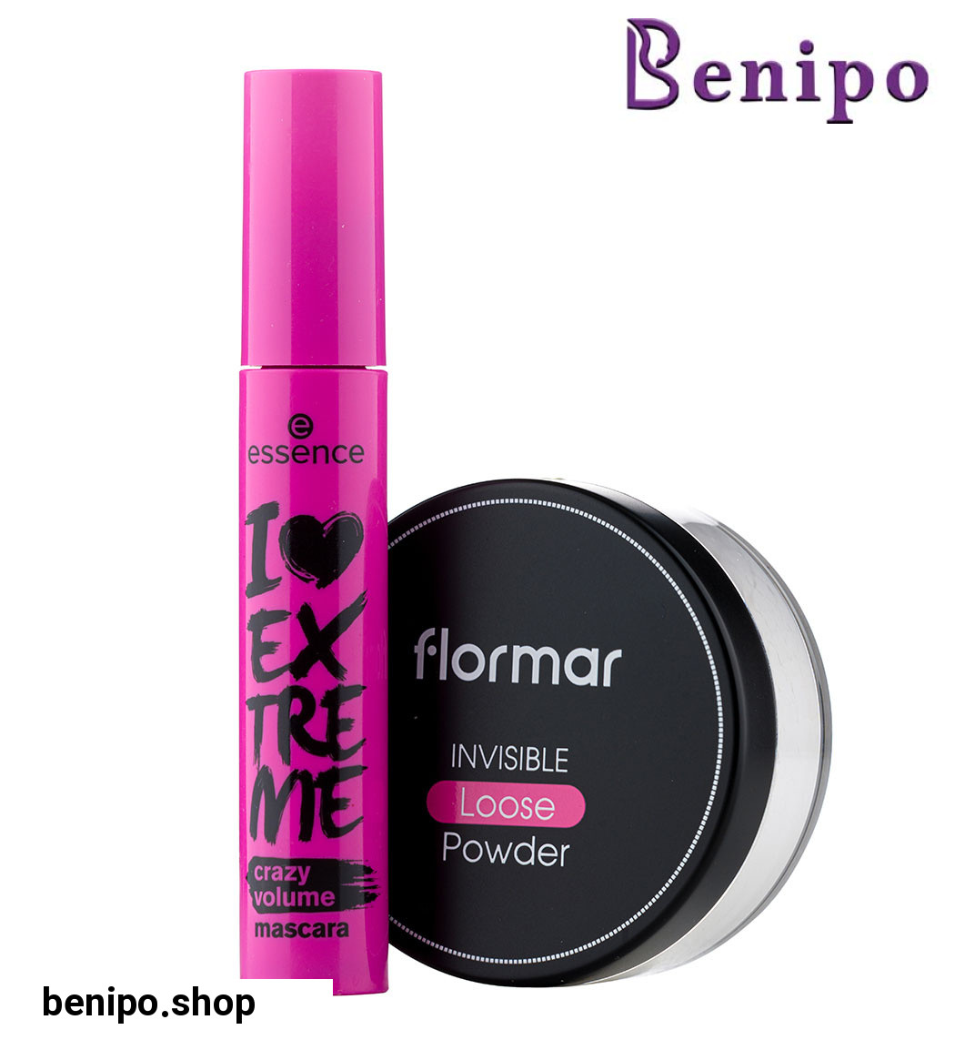 پک آرایشی پودر تثبیت اینویزیبل فلورمار و ریمل صورتی