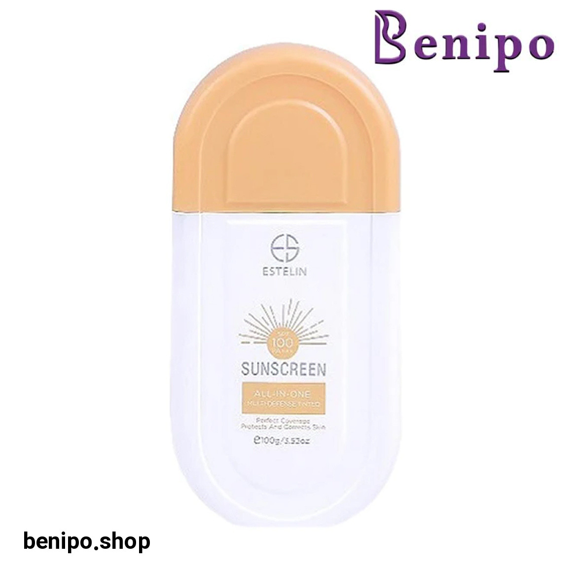 کرم ضد آفتاب رنگی دارای SPF 100  مناسب انواع پوست حجم 100 میلی لیتر