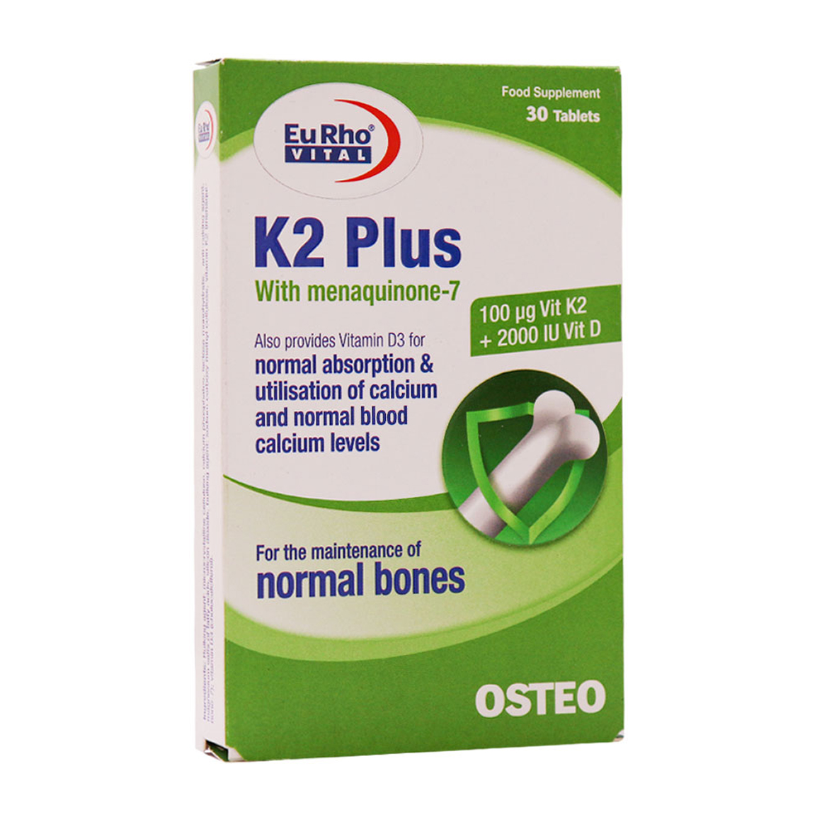 قرص مولتی ویتامین مدل K2 Plus بسته 30 عددی