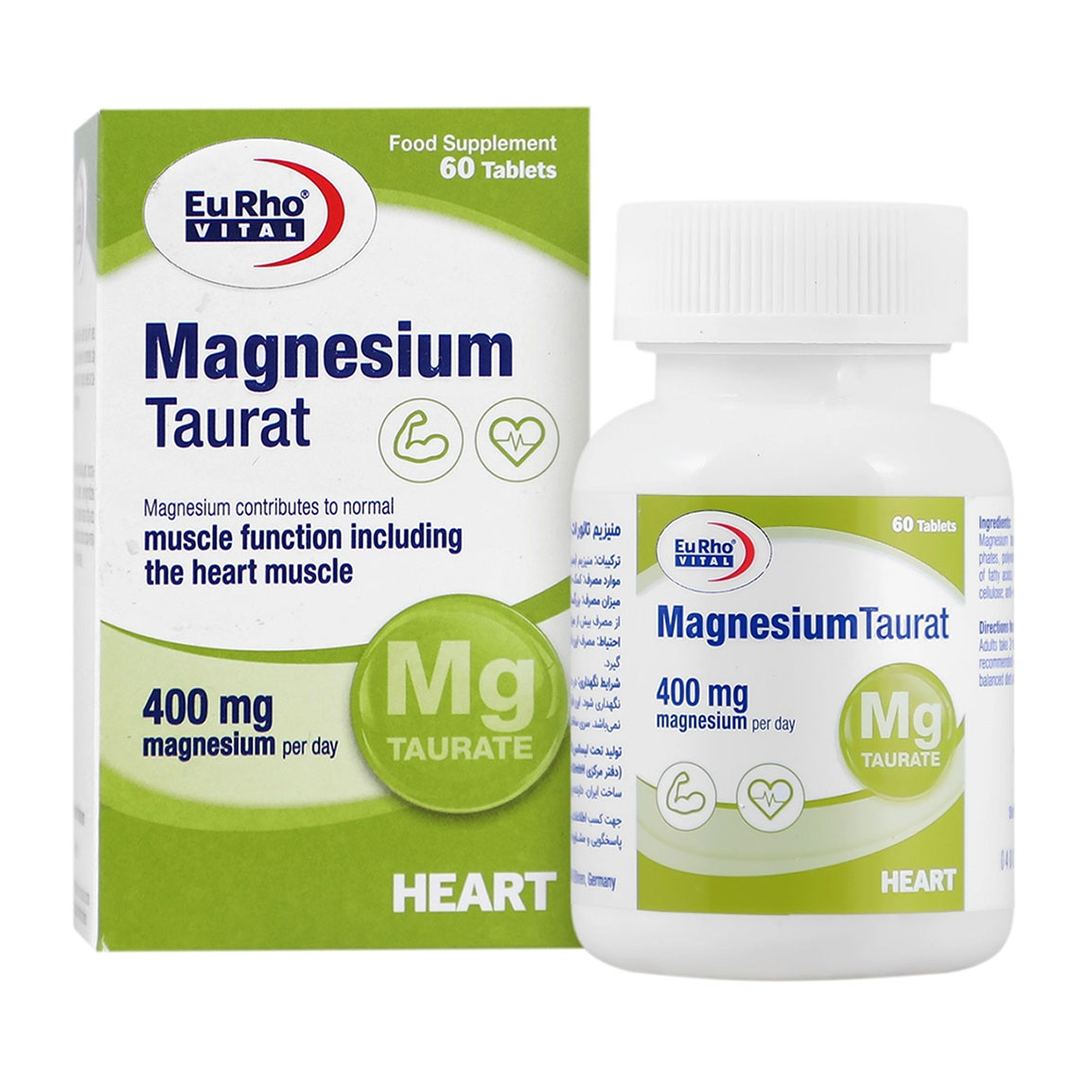 قرص منیزیم تائورات بسته 60 عددی