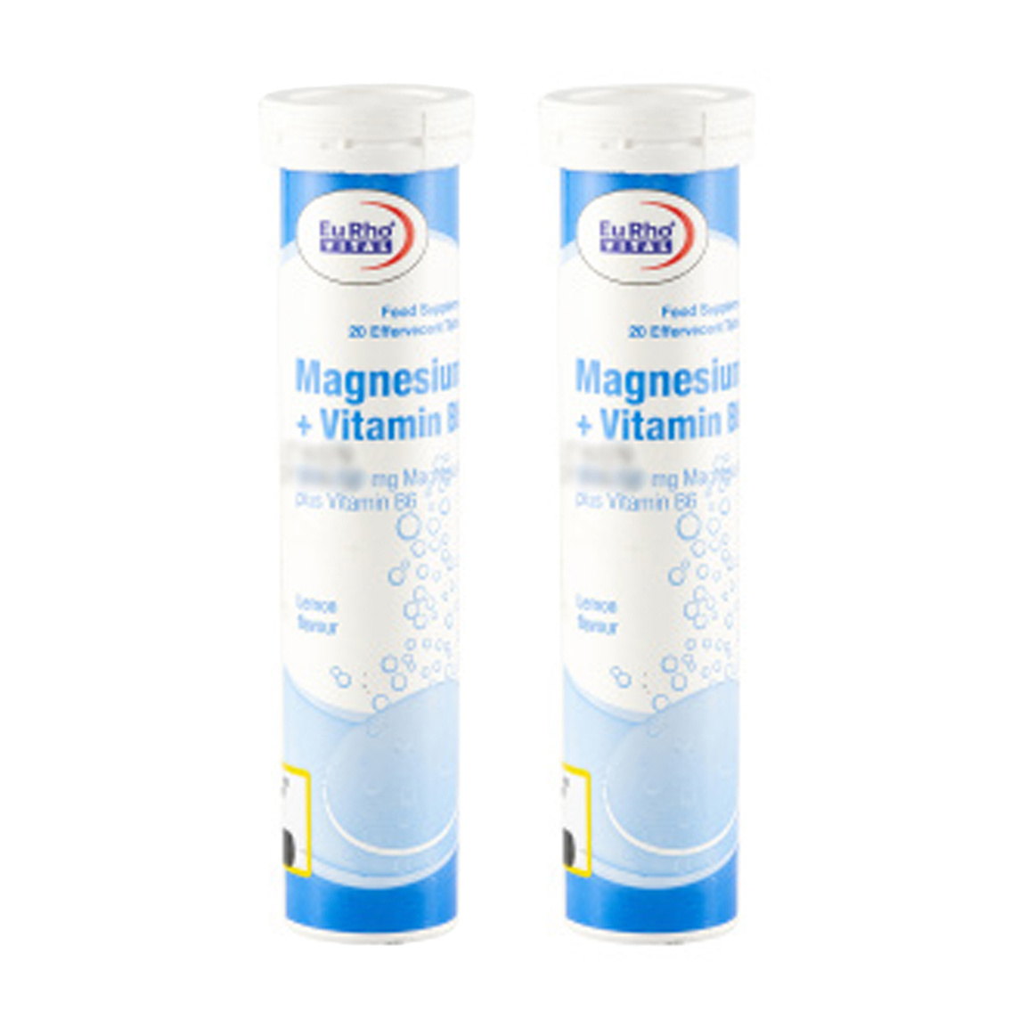 پک 2 عددی قرص جوشان منیزیم و ویتامین b6 بسته 20 عددی