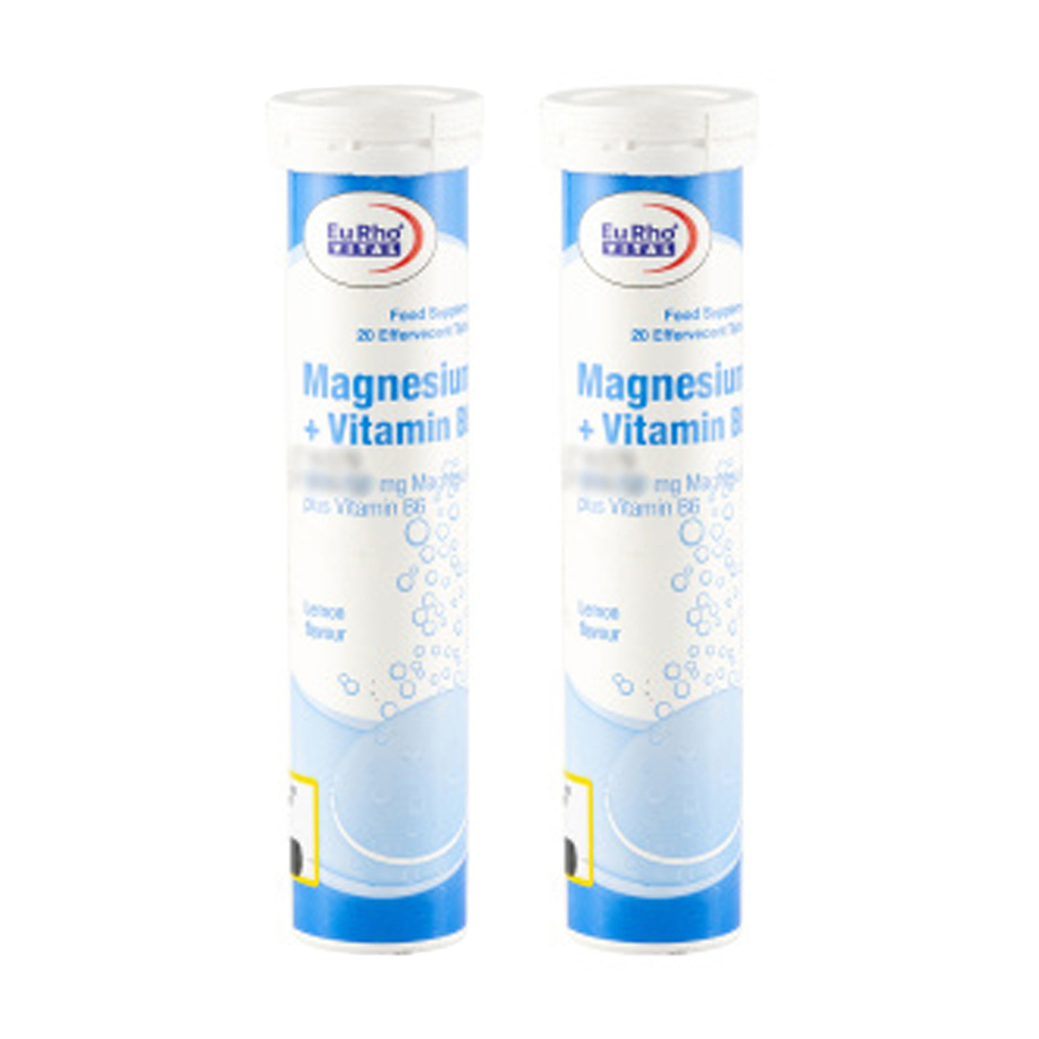 پک دو عددی قرص جوشان منیزیم و ویتامین B6 بسته 20 عددی