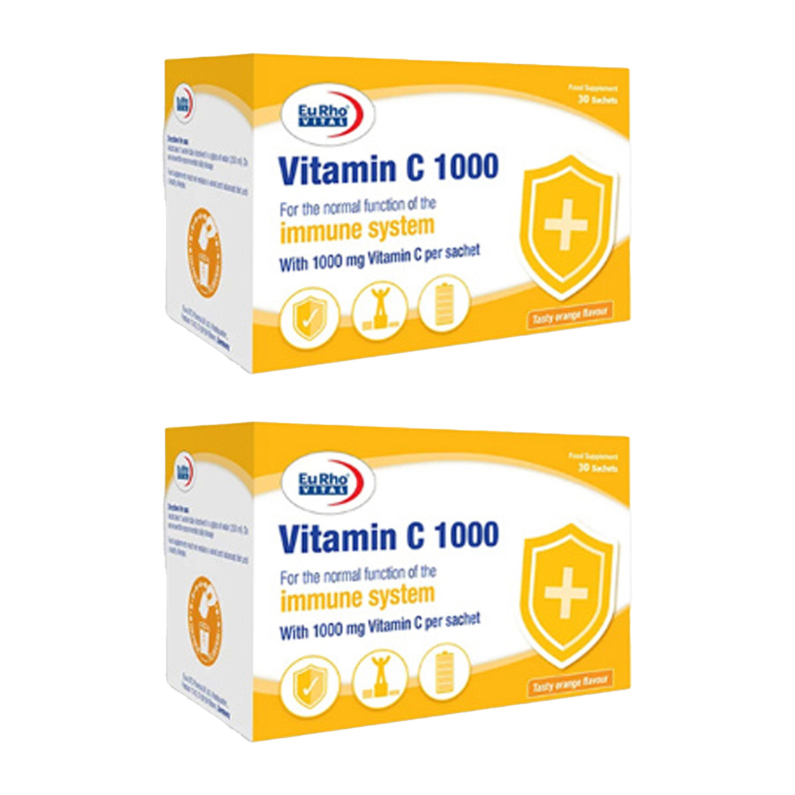 پک دو عددی ساشه ویتامین C مدل 1000 بسته 30 عددی