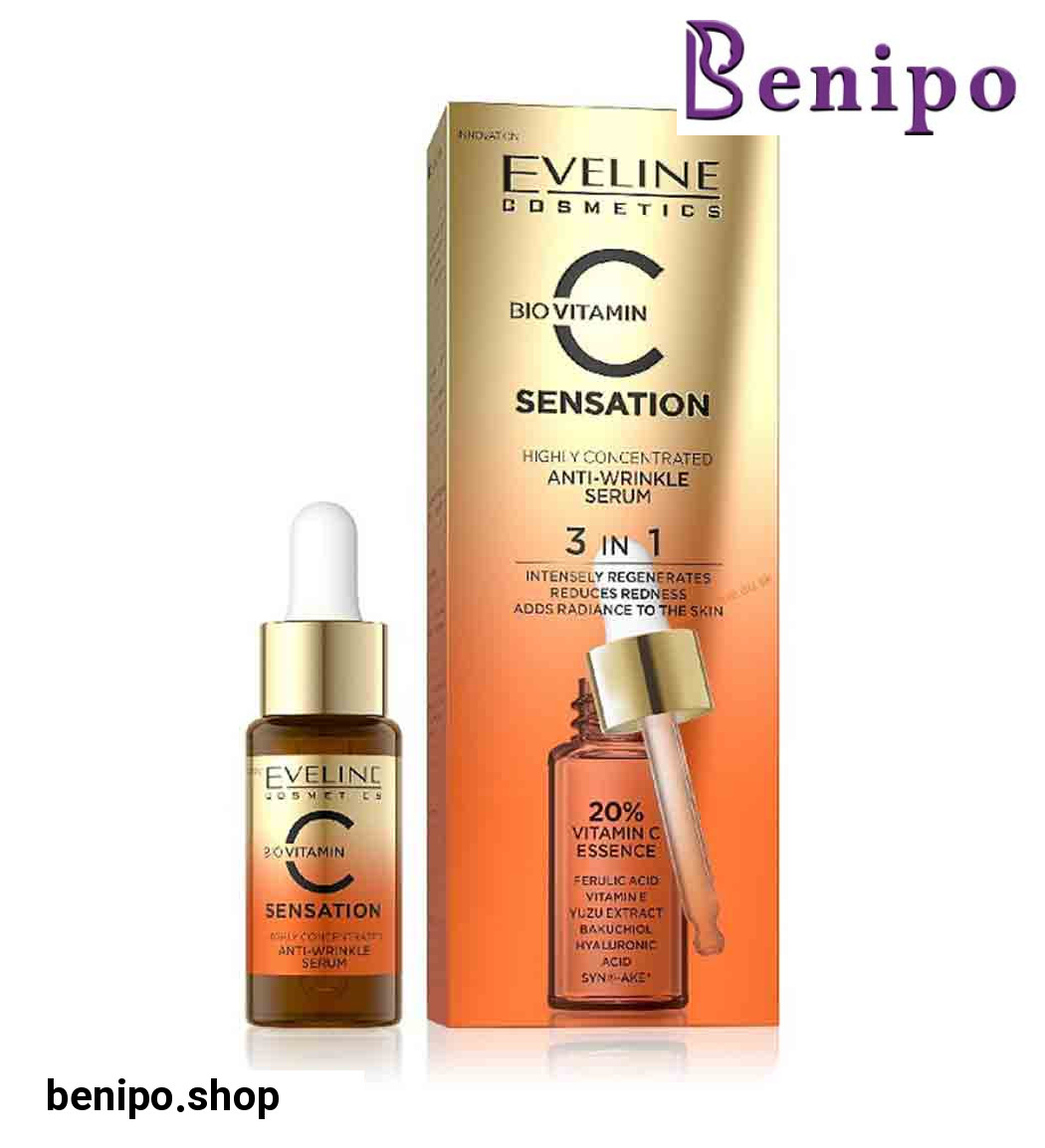 سرم ضد چروک ویتامین C سه در یک حجم 18میل