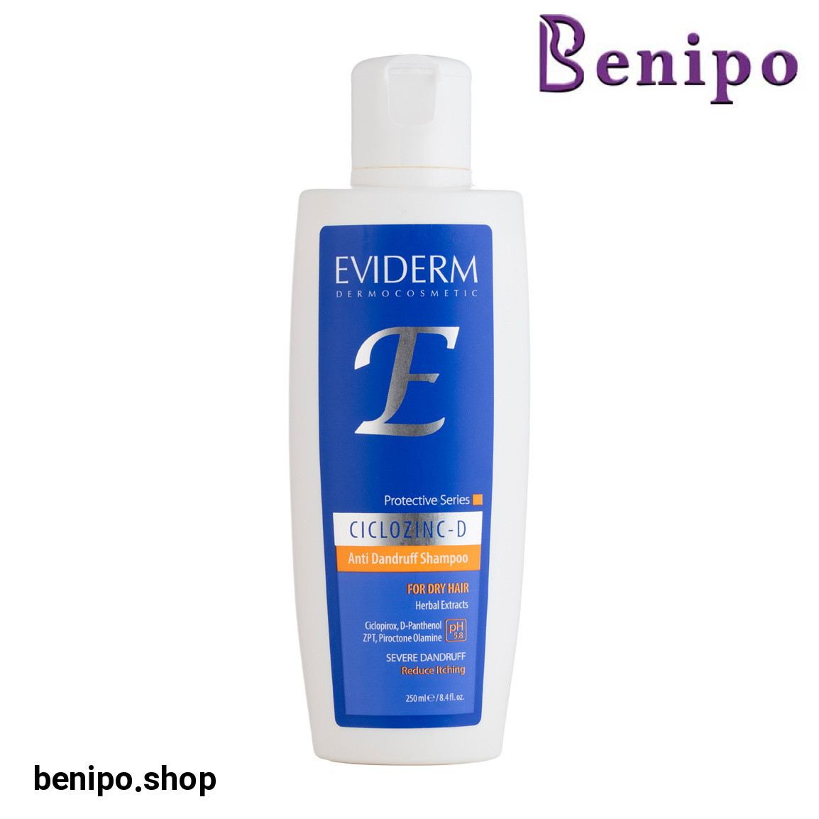 شامپو ضد شوره مدل Ciclozinc D مناسب موهای خشک حجم 250 میلی لیتر
