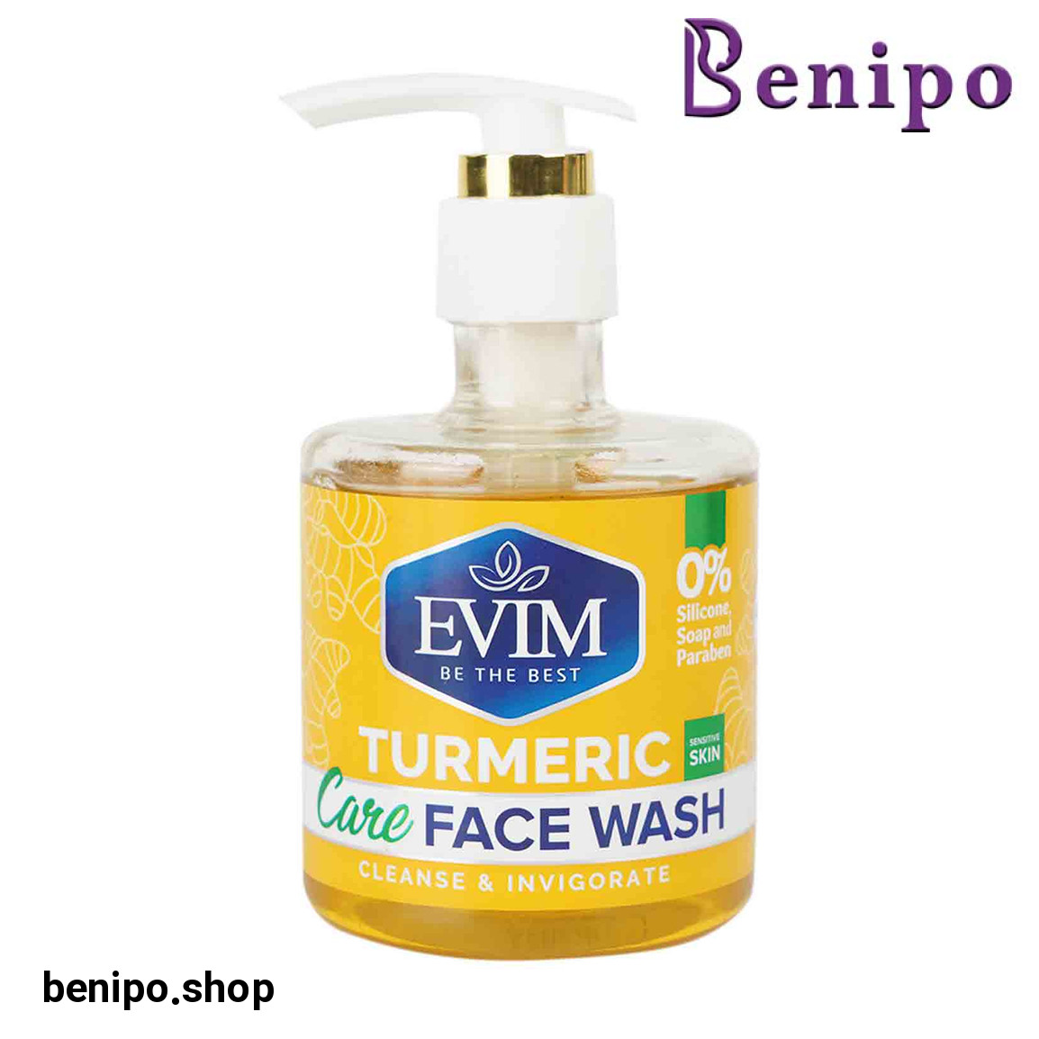 فیس واش روشن کننده زردچوبه مناسب پوست حساس حجم 250 میلی لیتر