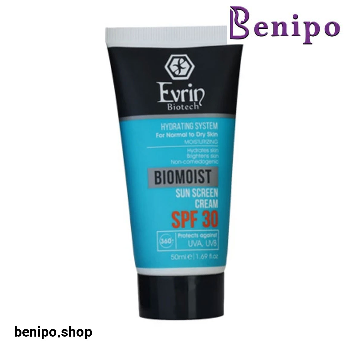 کرم ضد آفتاب بی رنگ مدل Biomoist با SPF30 حجم 50 میلی لیتر