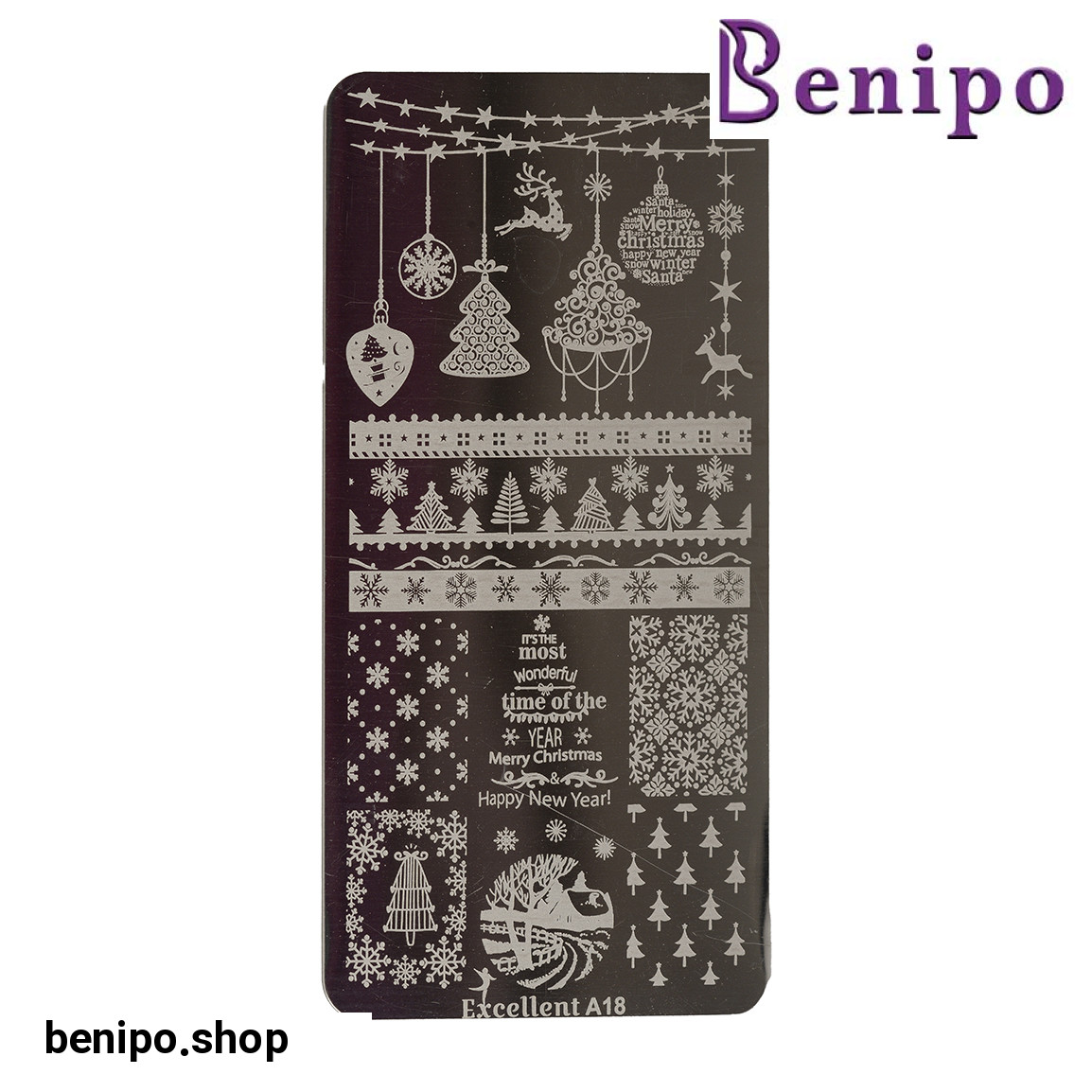 شابلون ناخن مدل A18