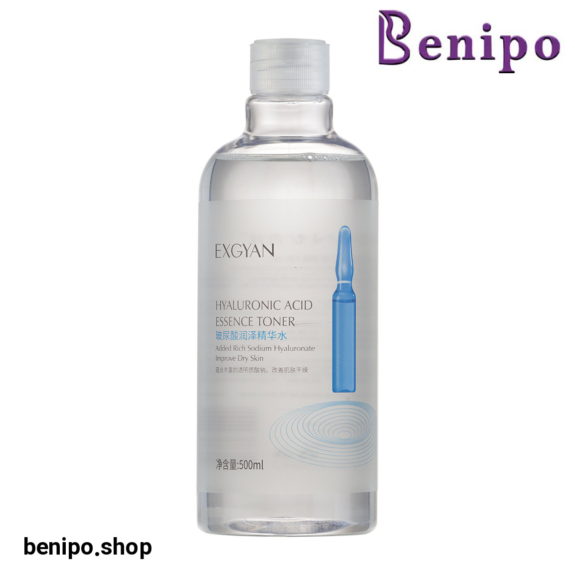 تونر آبرسان حاوی هیالورونیک اسید حجم 500 میلی لیتر