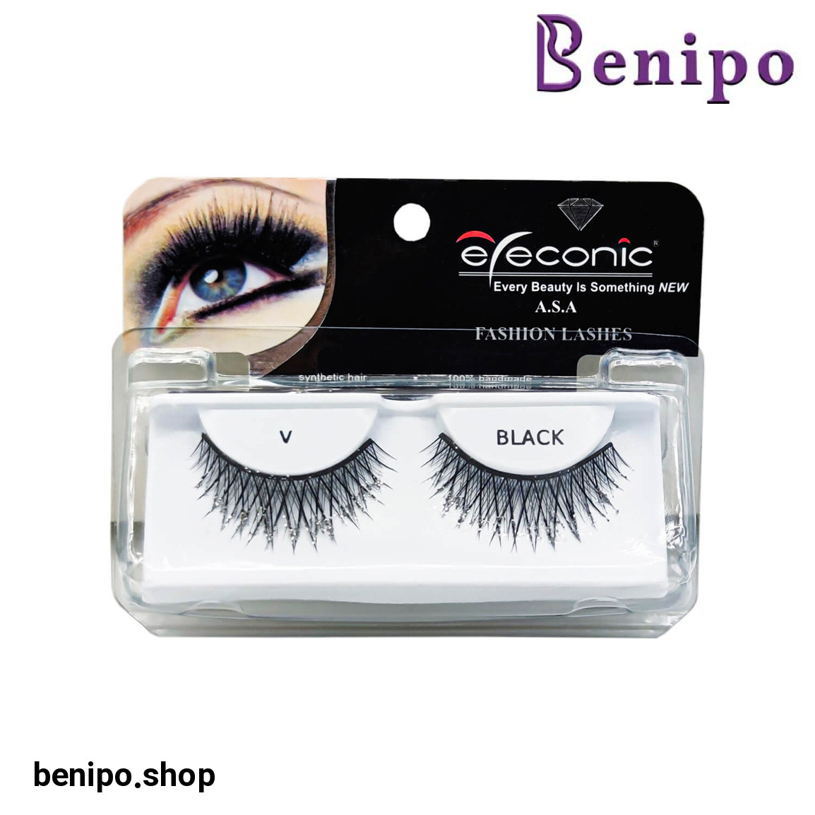 مژه مصنوعی اکلیل دار مدل V