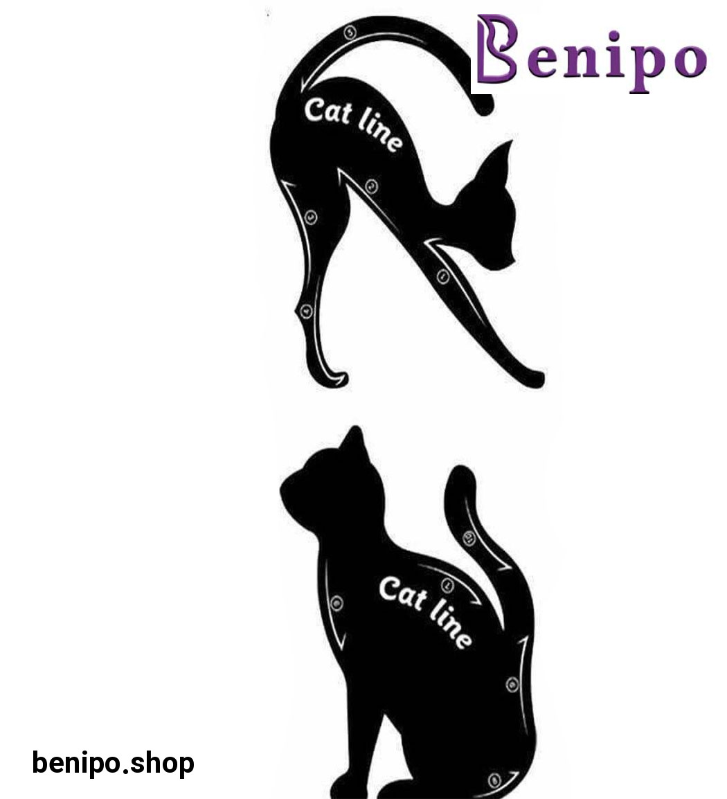 شابلون خط چشم گربه ای