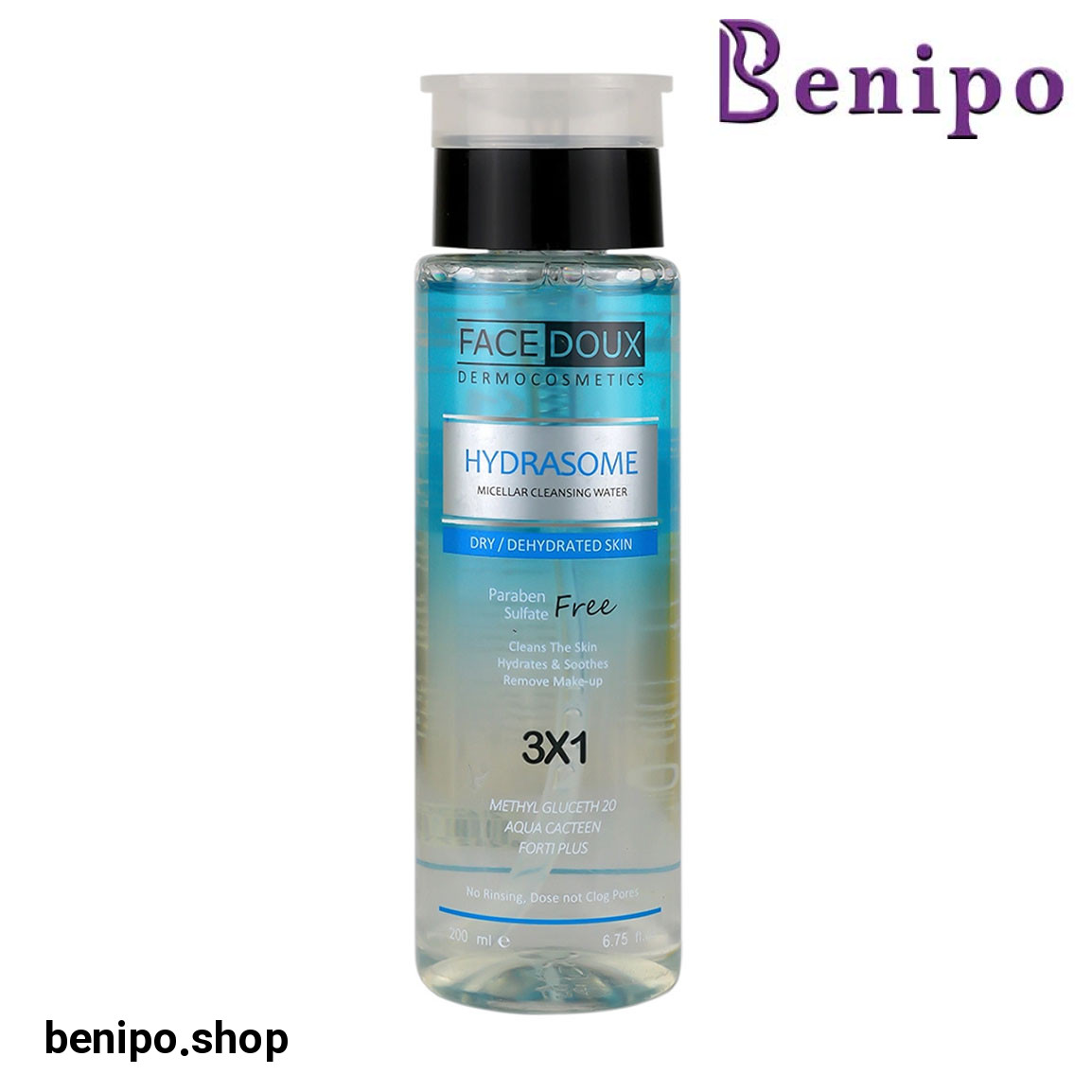 میسلار هیدرا زوم مناسب پوست خشک 2000 میلی لیتر