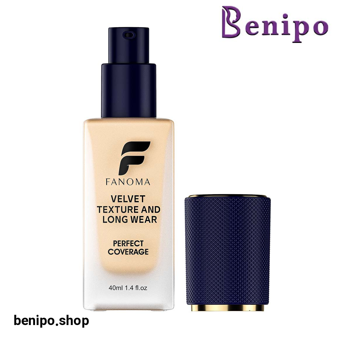 کرم پودر شیشه ای فول کاور مخملی مدل Velvet حجم 40 میلی لیتر