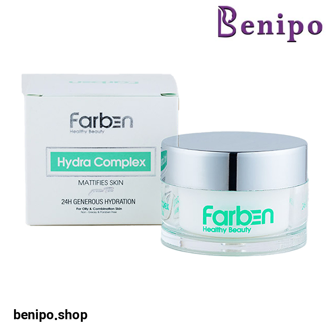 کرم آبرسان صورت حاوی عصاره چای سبز حجم 50 میلی لیتر