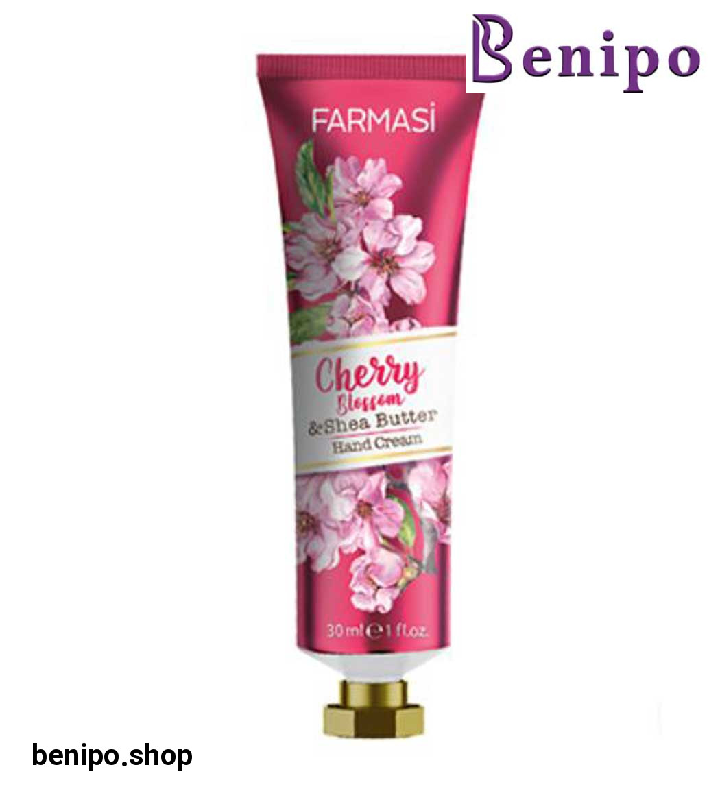 کرم دست رفع خشکی  و التهاب حاوی عصاره شکوفه گیلاس و شی باتر حجم 30 میل