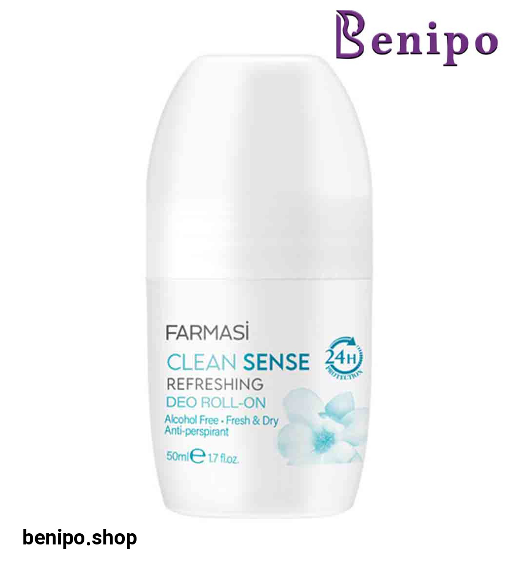 رول ضد تعریق زنانه 24 ساعته  مدل Clean Sense حجم 50 میل