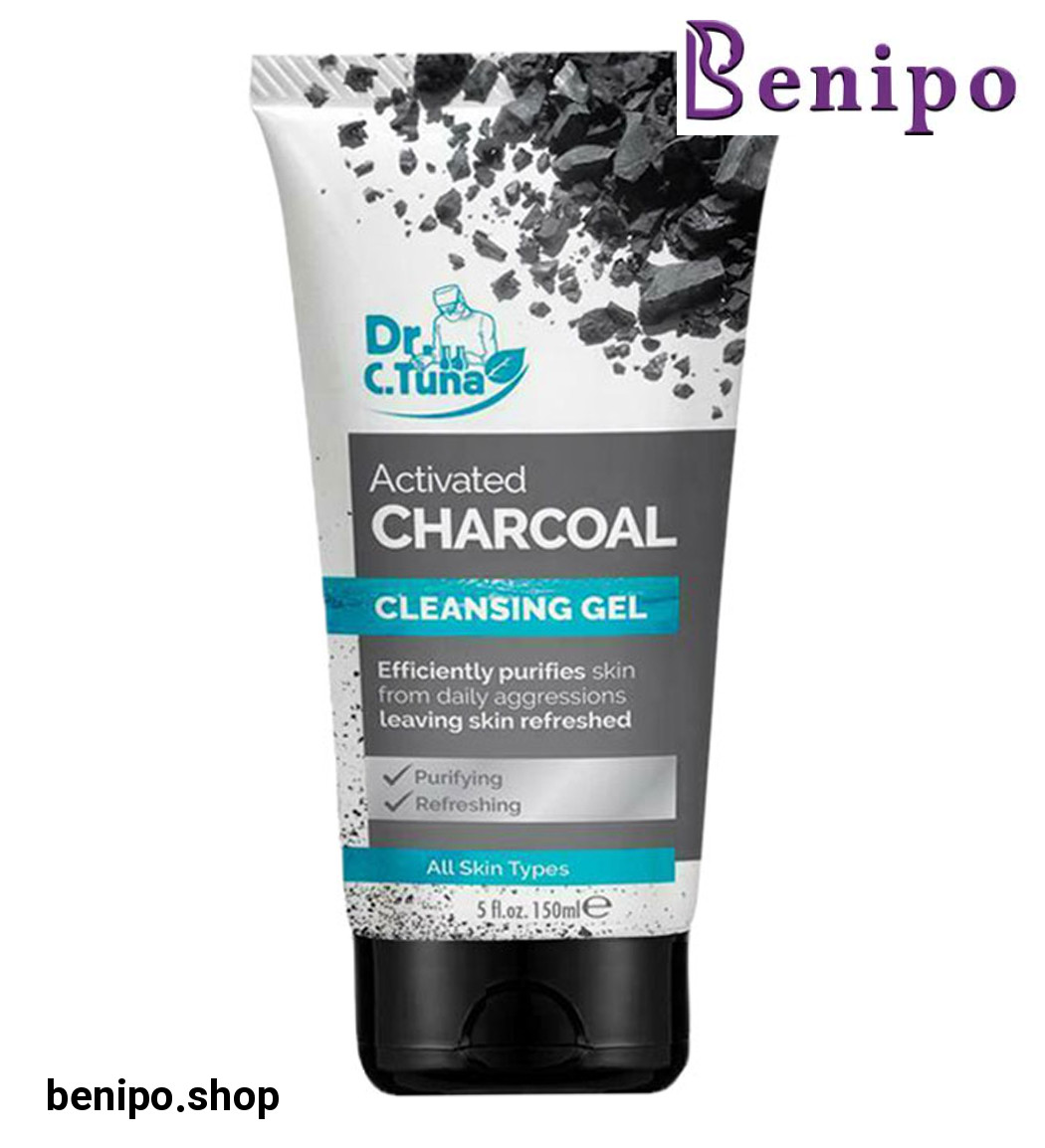 ژل شستشو صورت ذغال فعال مناسب برای انواع پوست حجم 150 میل