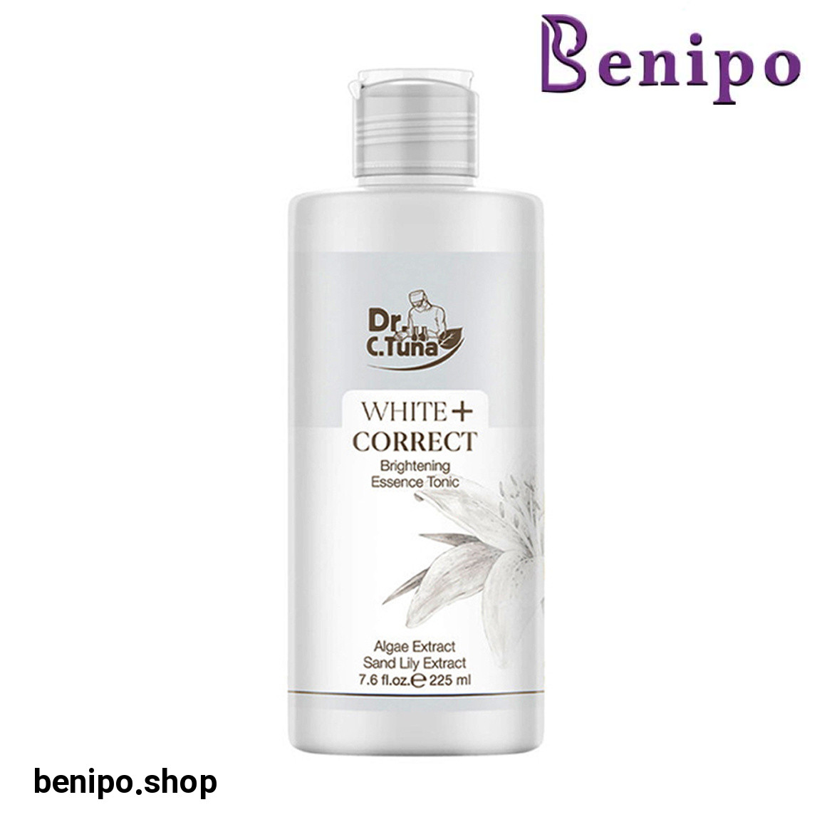 تونر روشن کننده و ضد لک مدل WHITE CORRECT حجم 225 میل دکتر سی تونا