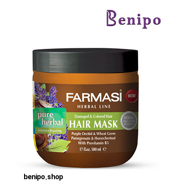 ماسک موی گیاهی ترمیم کننده قوی