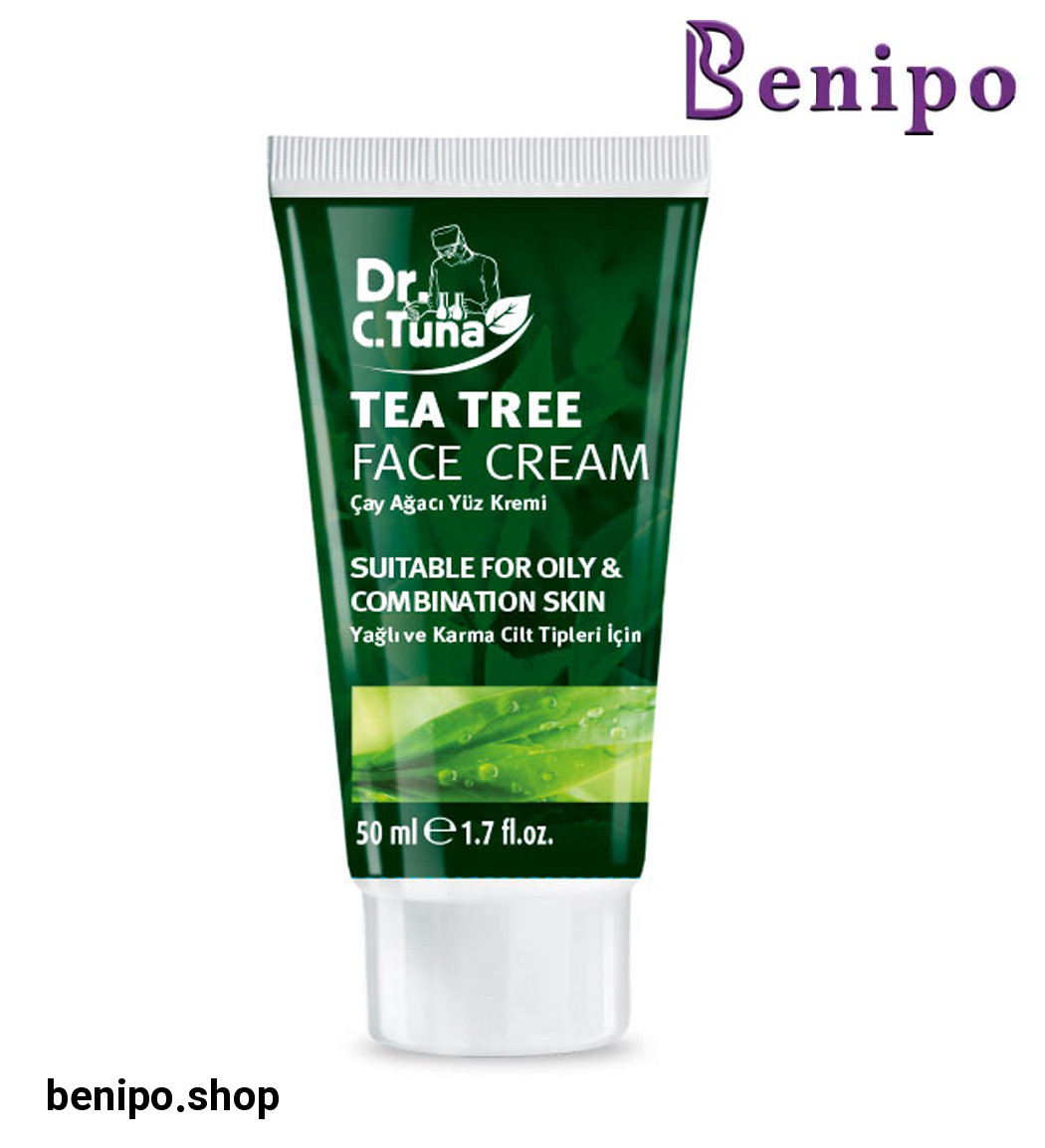 کرم آبرسان و تسکین دهنده صورت مناسب پوستهای چرب و مختلط حاوی عصاره درخت چای حجم 50 میل