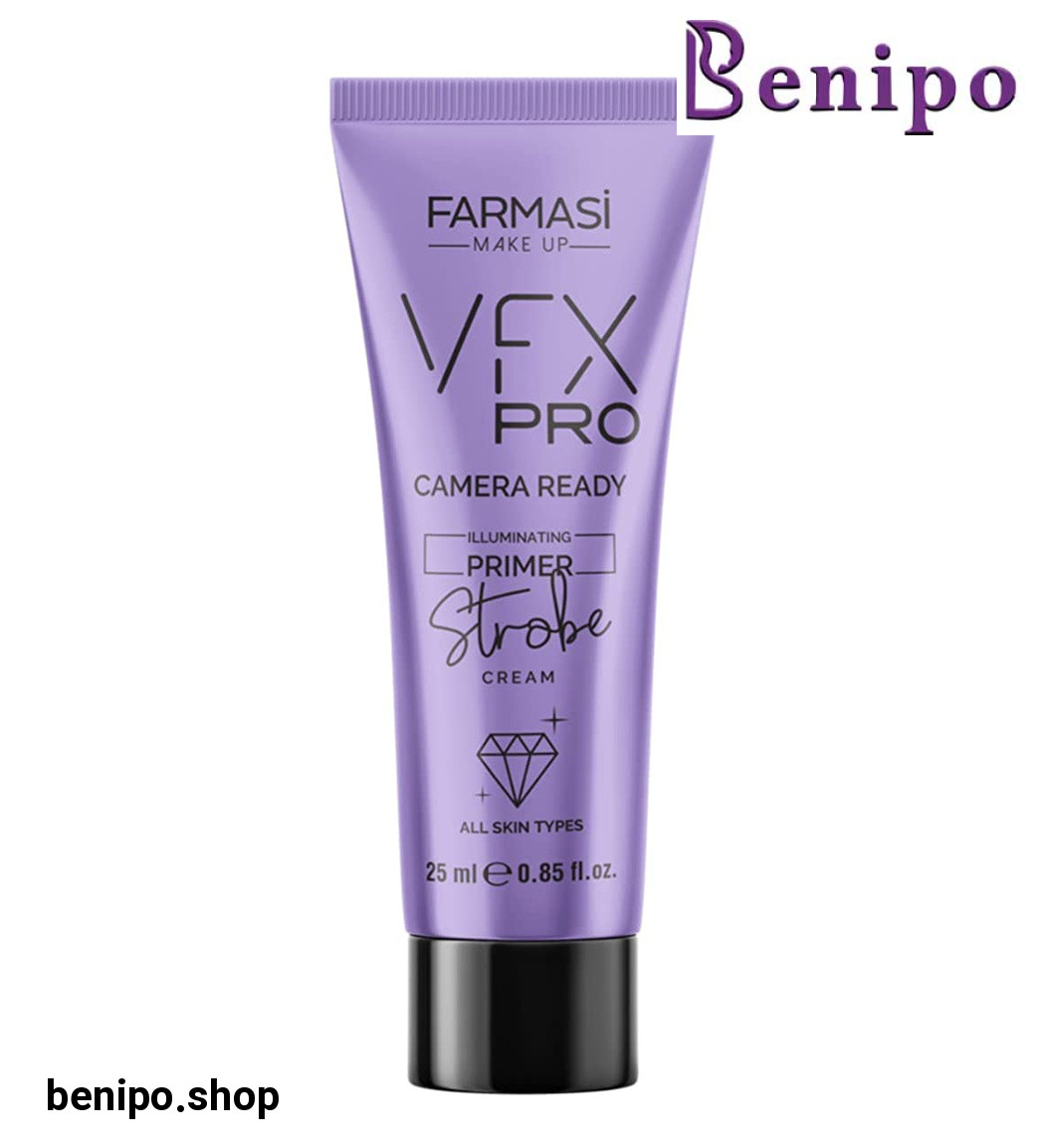 پرایمرحرفه ای مرطوب کننده و درخشش طبیعی  مدل Strobe حجم 25 میل