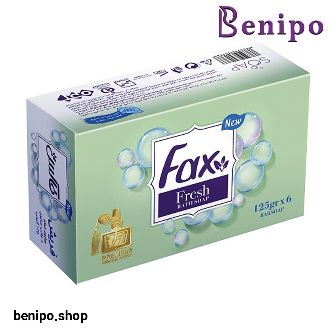 صابون حمام مدل Fresh Perfume بسته 6 عددی فاکس