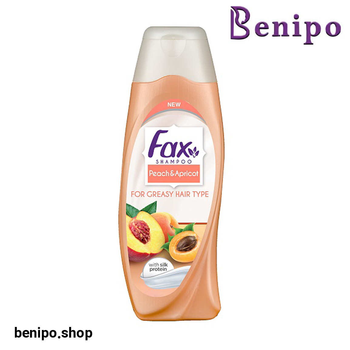 شامپو هلو و زردآلو مناسب مو چرب حجم 400 میلی لیتر