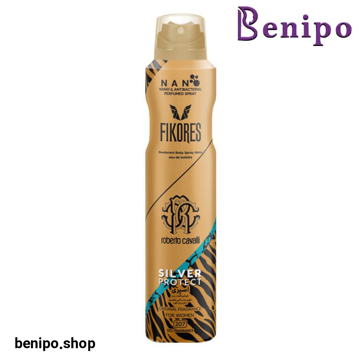 اسپری خوشبو کننده بدن زنانه کد 207 مدل Roberto Cavalli حجم 200 میلی لیتر