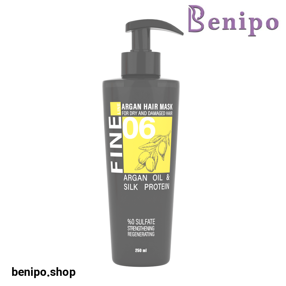 ماسک مو حاوی روغن آرگان مناسب مو خشک و آسیب دیده حجم 250 میلی لیتر