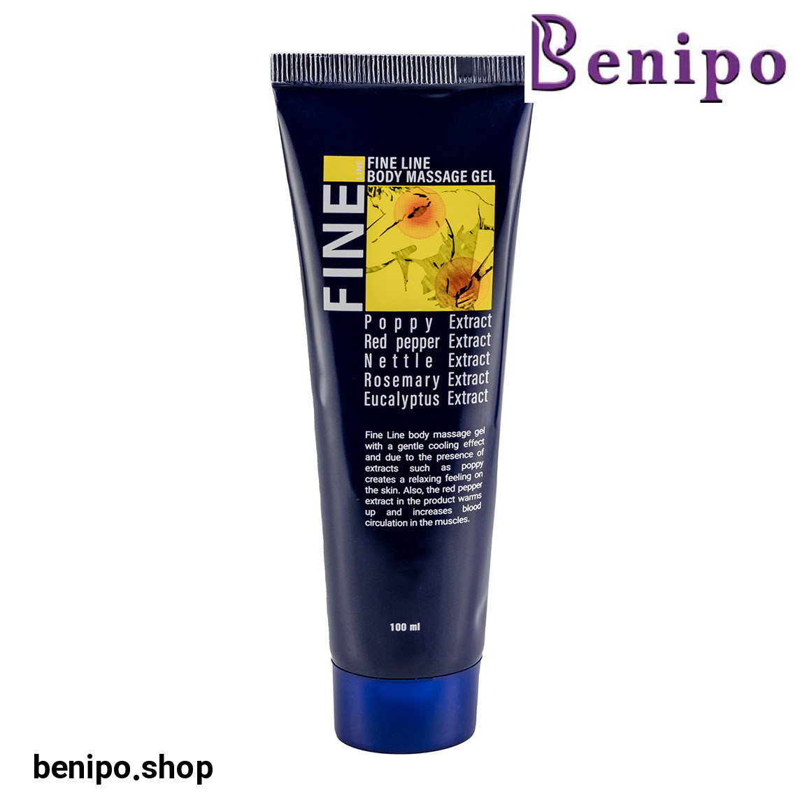 ژل ماساژ بدن با اثر خنک کنندگی ملایم حجم 100 میلی لیتر