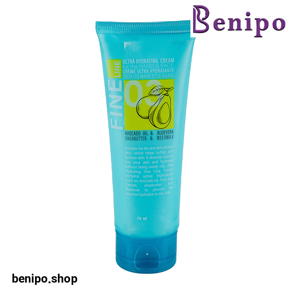 کرم مرطوب کننده قوی دست و صورت حجم 75 میلی لیتر