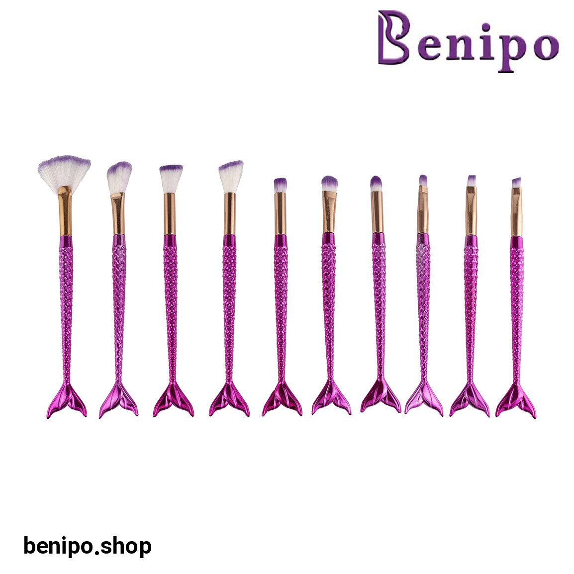 ست براش مدل ماهی بسته 10 عددی با ارسال رنگ رندوم