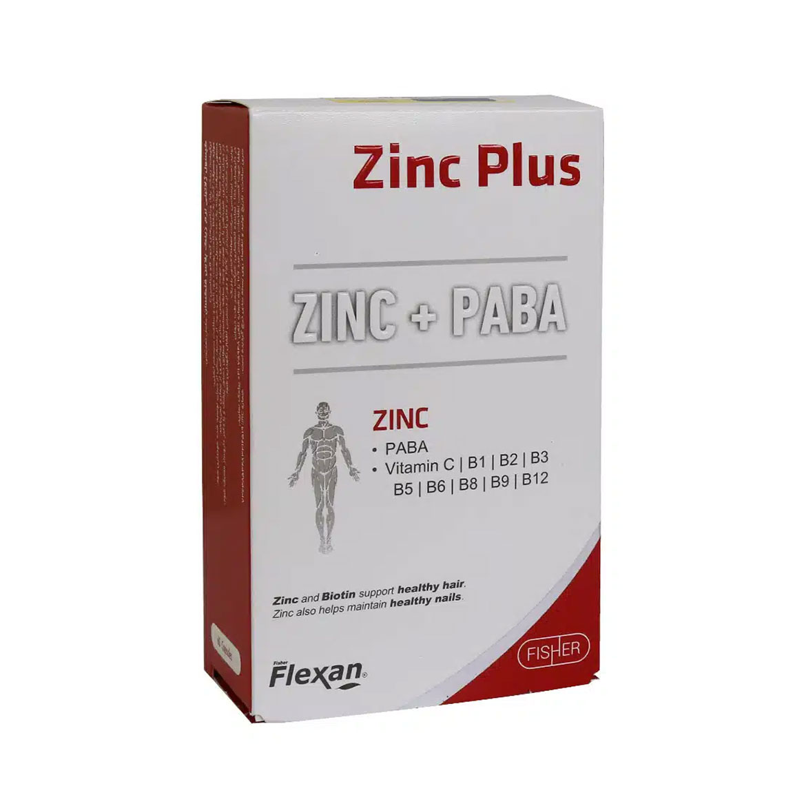 کپسول زینک پلاس و پابا بسته 60 عددی