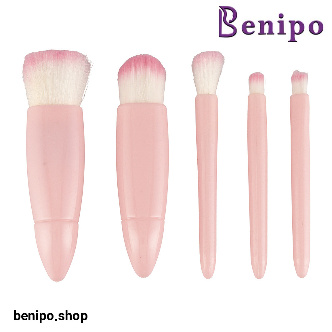 ست براش آینه دار مدل Fitbox بسته 5 عددی با ارسال رنگ رندوم