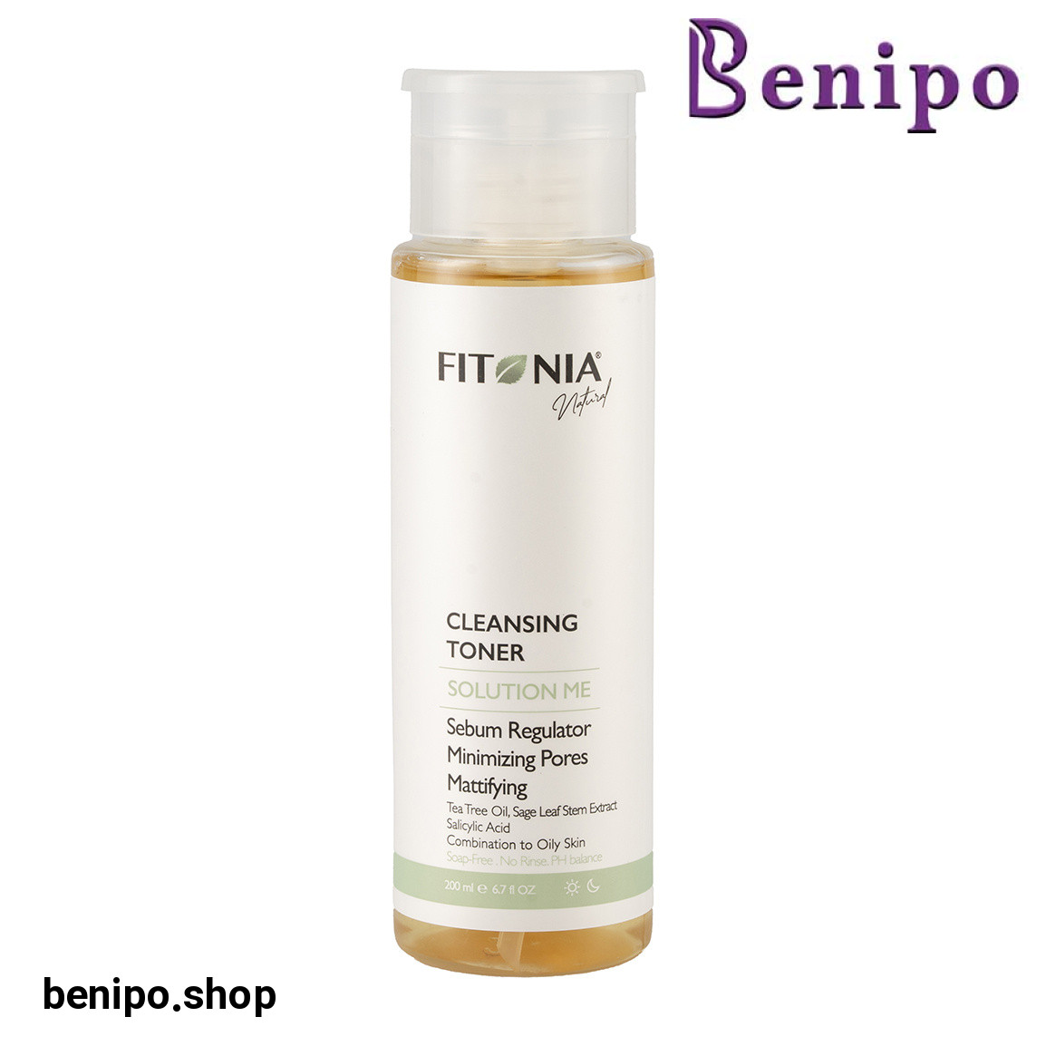 تونر صورت مناسب پوست چرب حجم 200 میلی لیتر