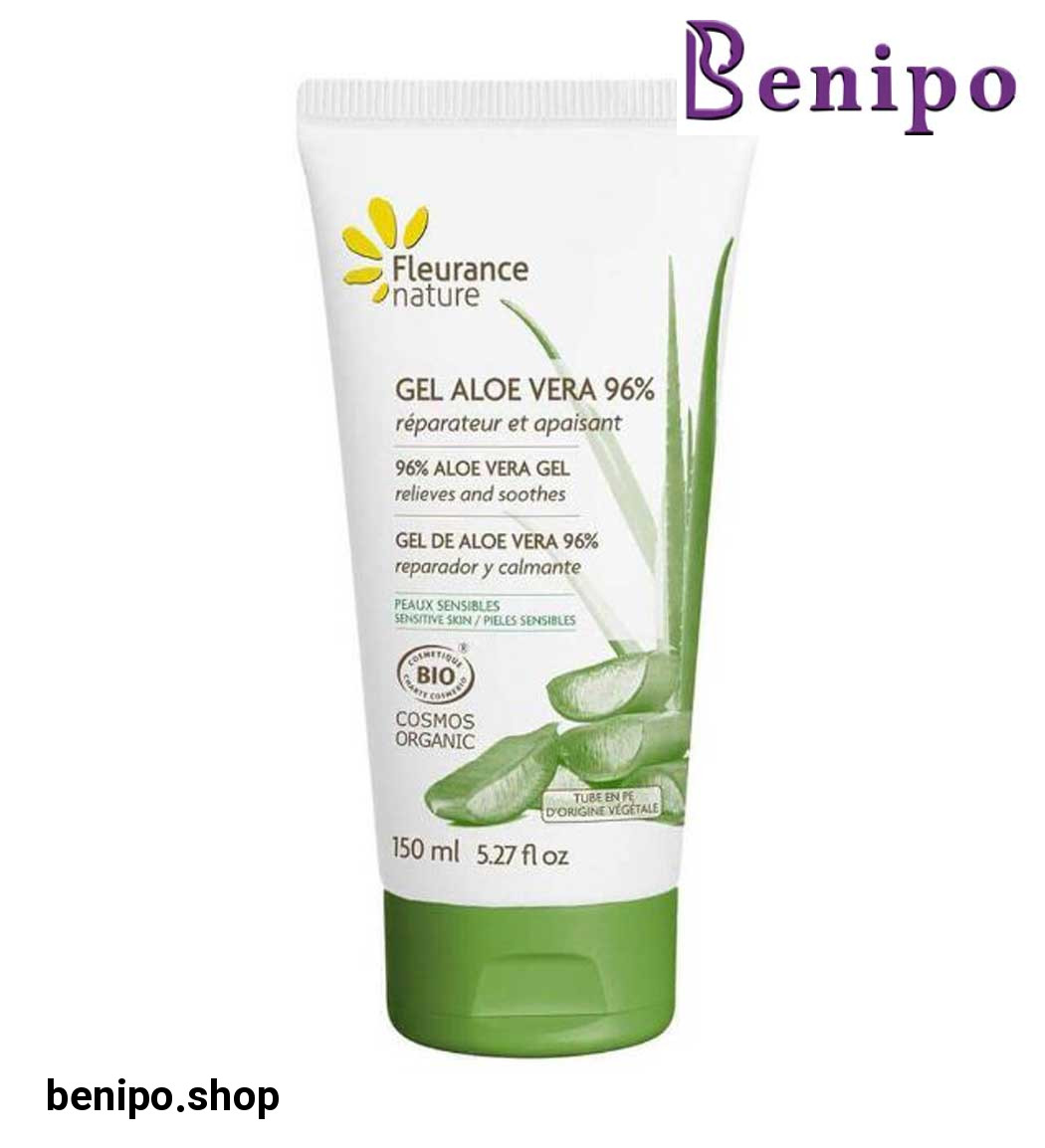 ژل تسکین دهنده بدن طبیعی و ارگانیک 96درصد حاوی عصاره آلوئه ورا 150میل