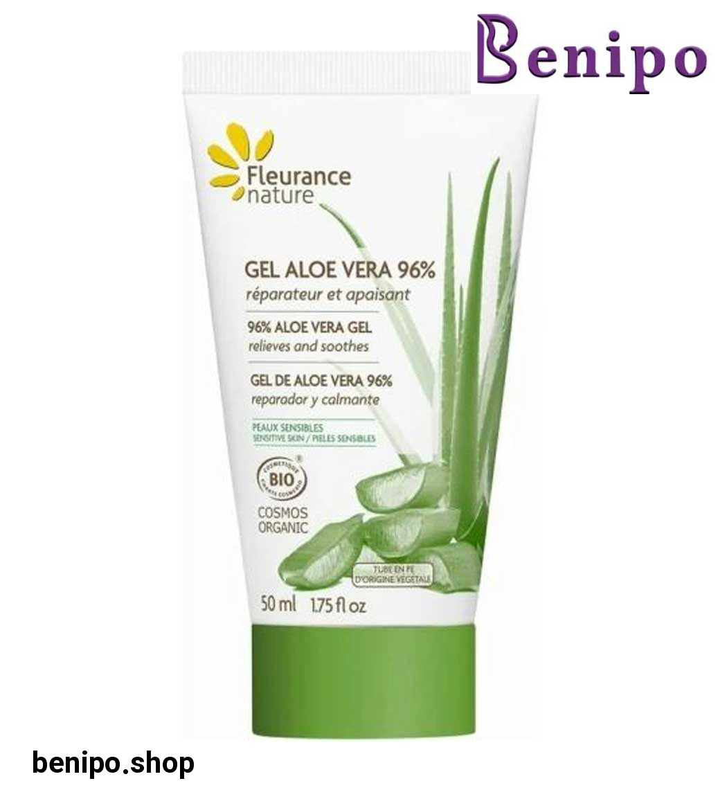 ژل تسکین دهنده بدن طبیعی و ارگانیک 96درصد حاوی عصاره آلوئه ورا 50میل