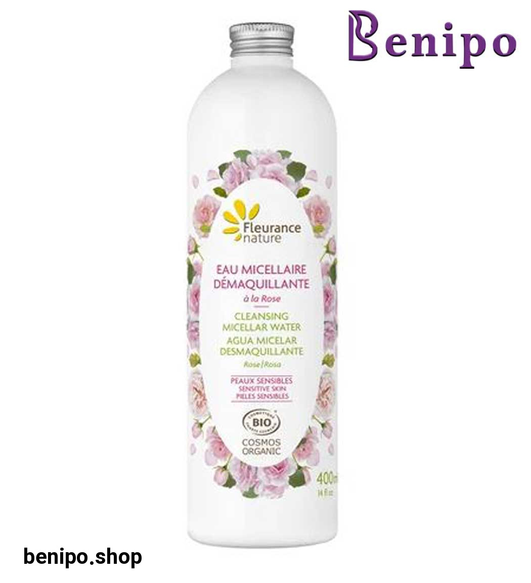 محلول پاک کننده آرایش طبیعی و ارگانیک حاوی عصاره گل رز 200میل