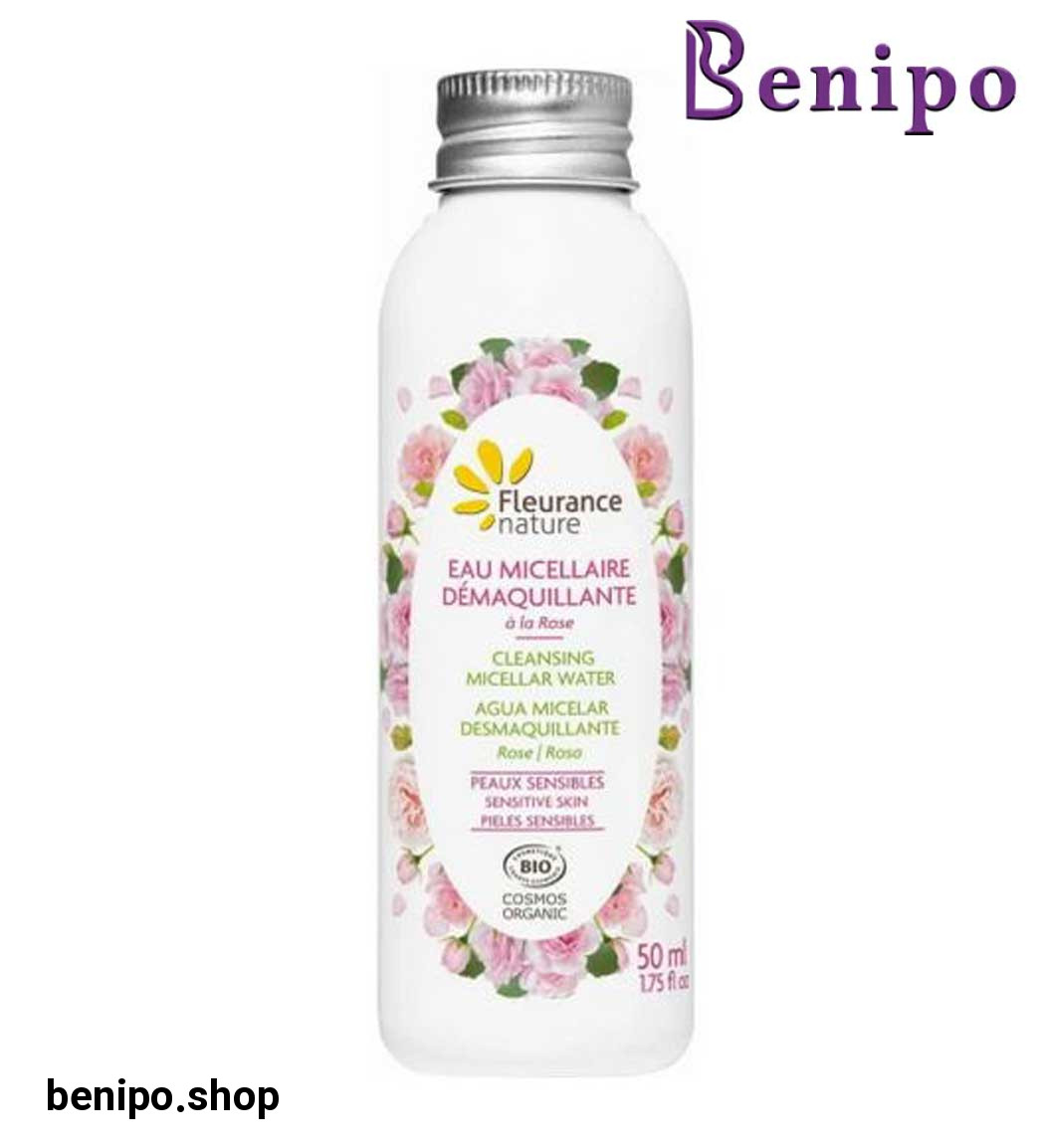 محلول پاک کننده آرایش طبیعی و ارگانیک حاوی عصاره گل رز 50میل