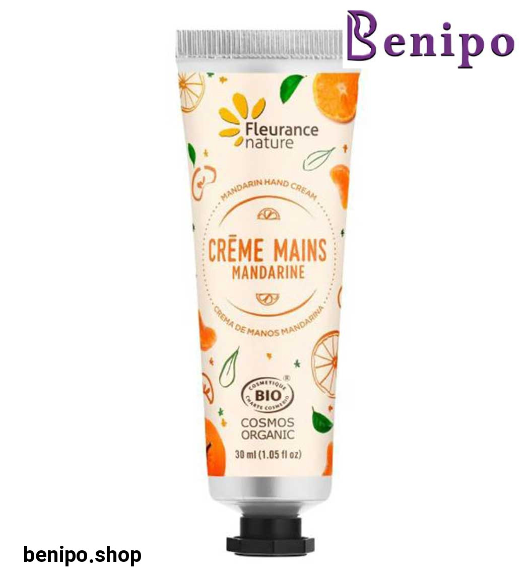 کرم دست طبیعی و ارگانیک حاوی عصاره ماندارین 30میل