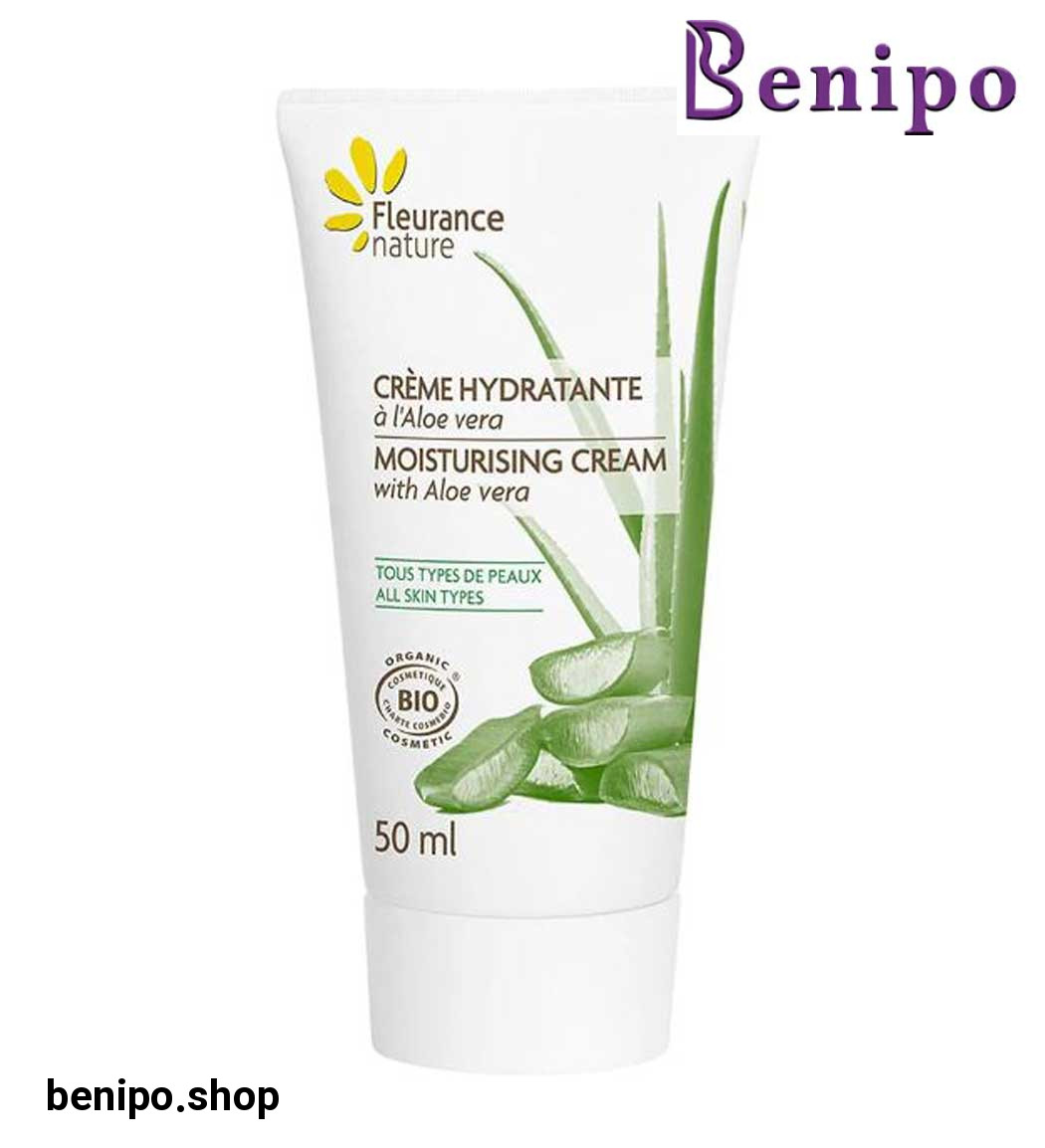 کرم مرطوب کننده صورت طبیعی و ارگانیک حاوی عصاره آلوئه ورا 50میل